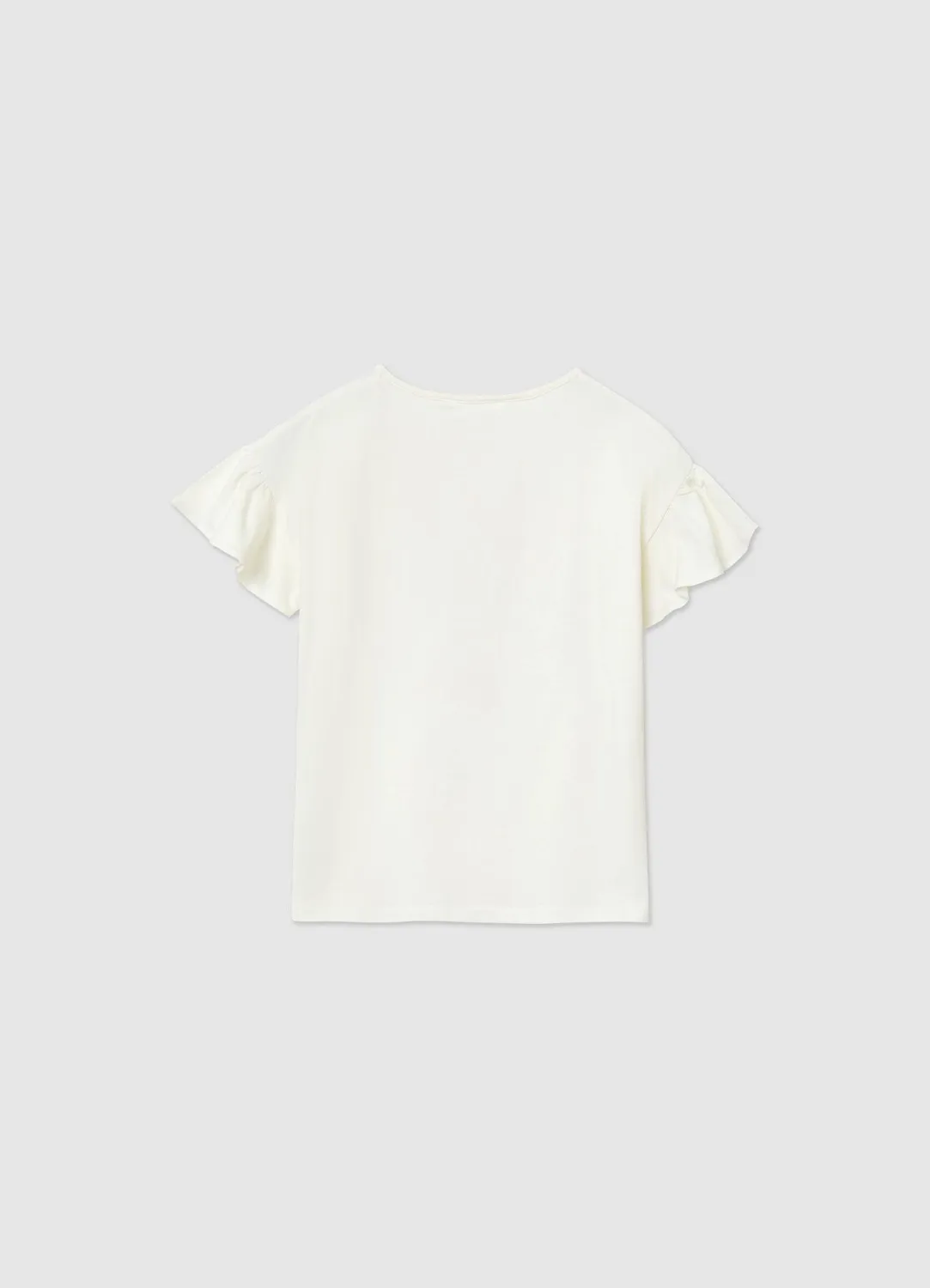 Calliope t-shirt fille coton marguerite sequins