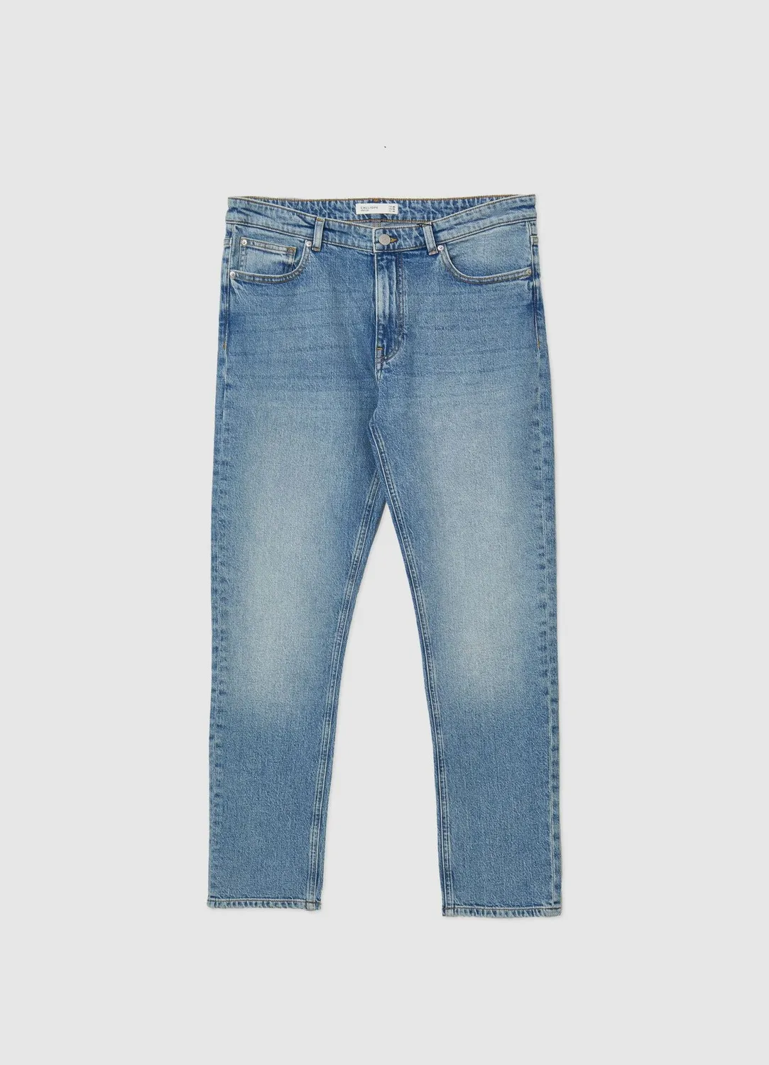 Calliope jean slim homme effet délavé 5 poches