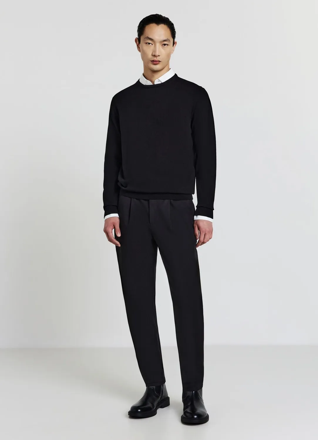 Calliope pull col rond homme coton