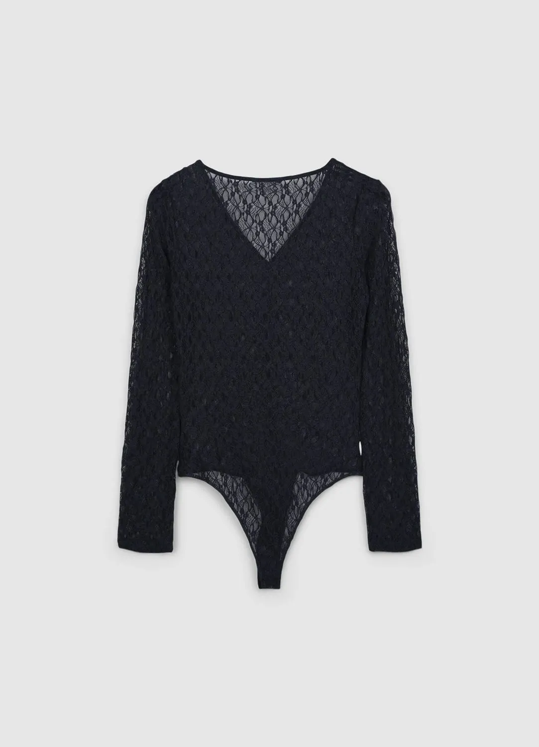 Calliope body dentelle femme col V manches longues