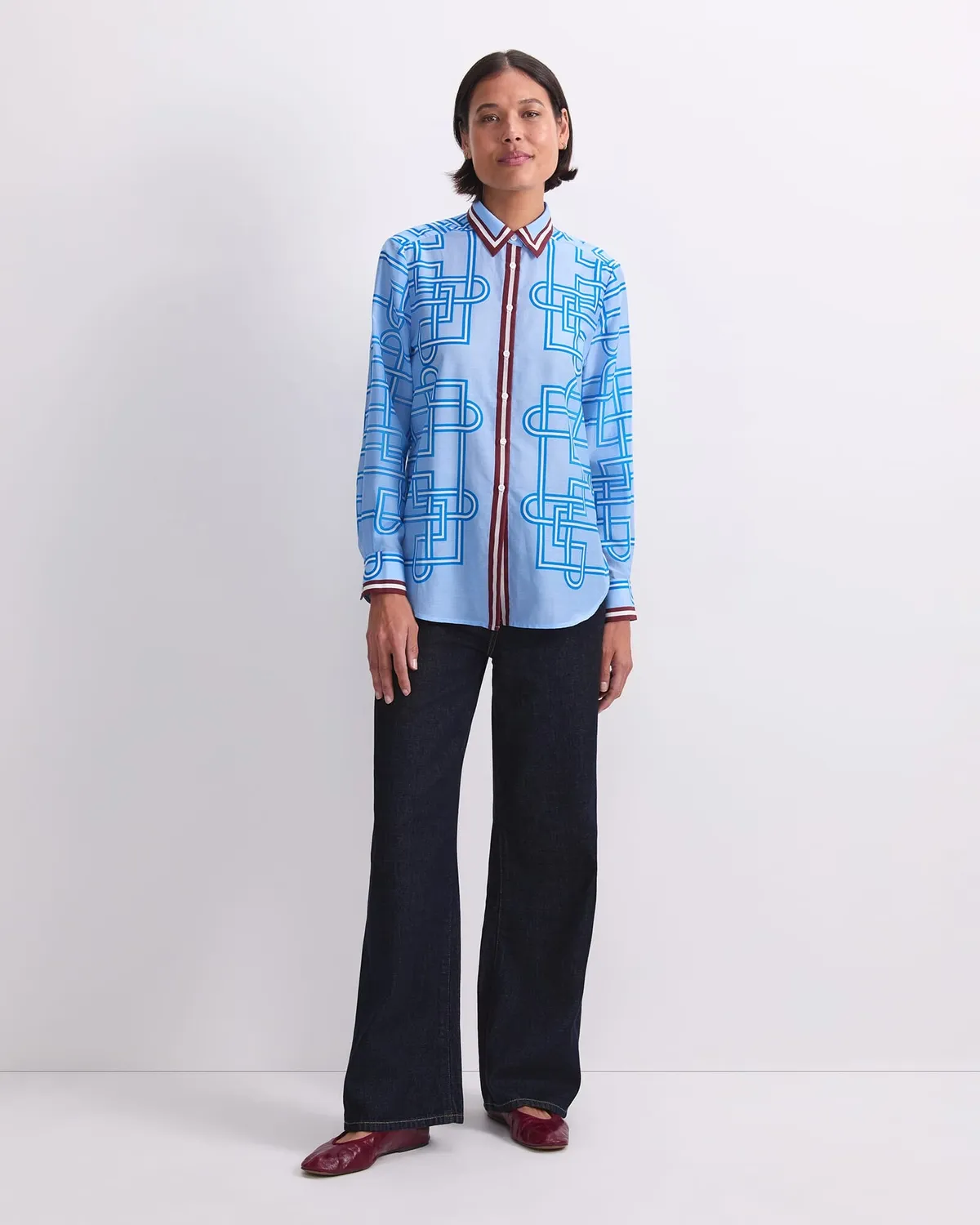 Sportscraft Rhodes chemise manches longues coton soie
