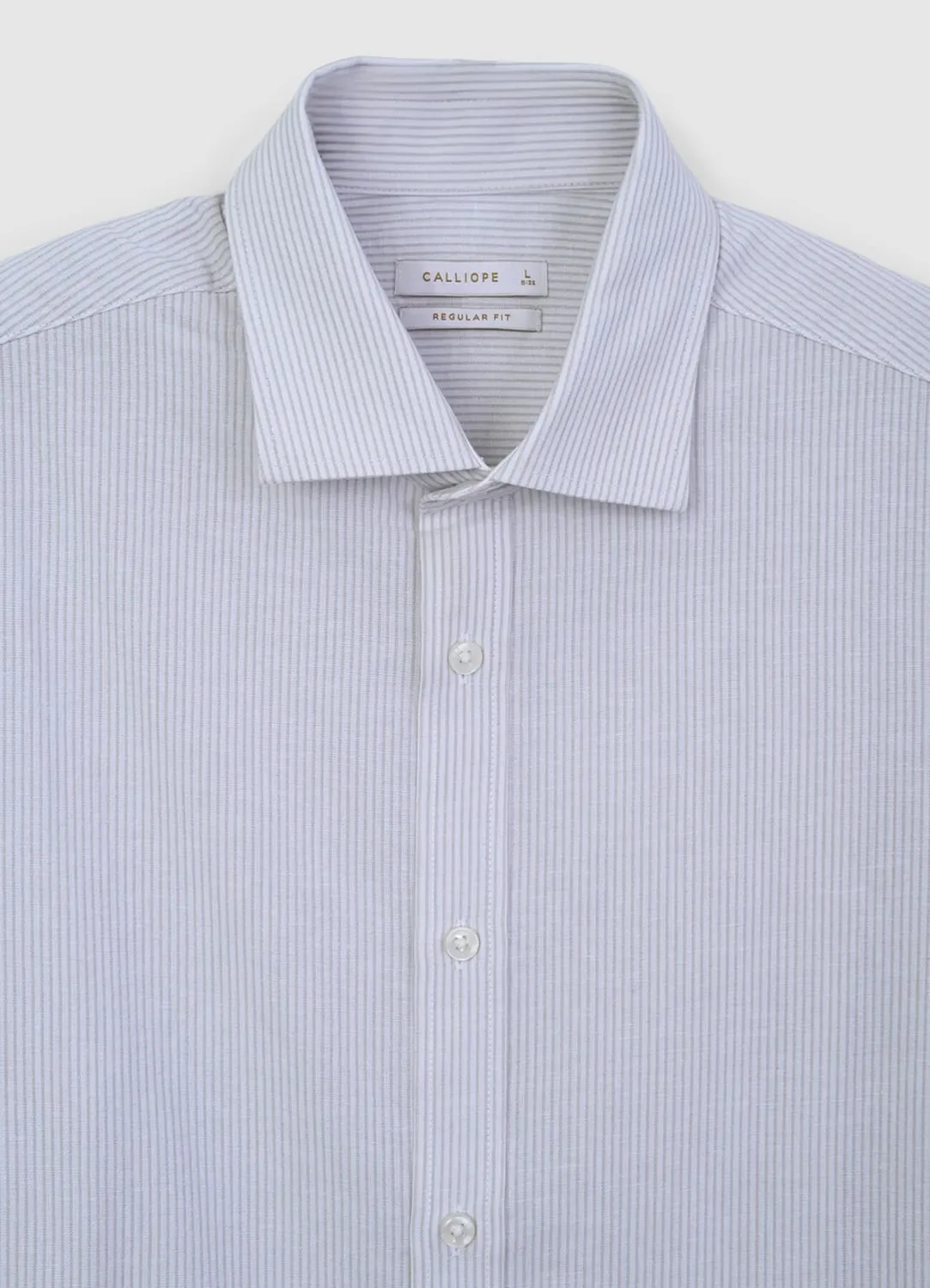 Calliope chemise rayée homme coton manches longues