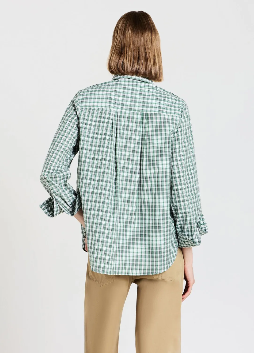 Calliope chemise à carreaux à poches femme