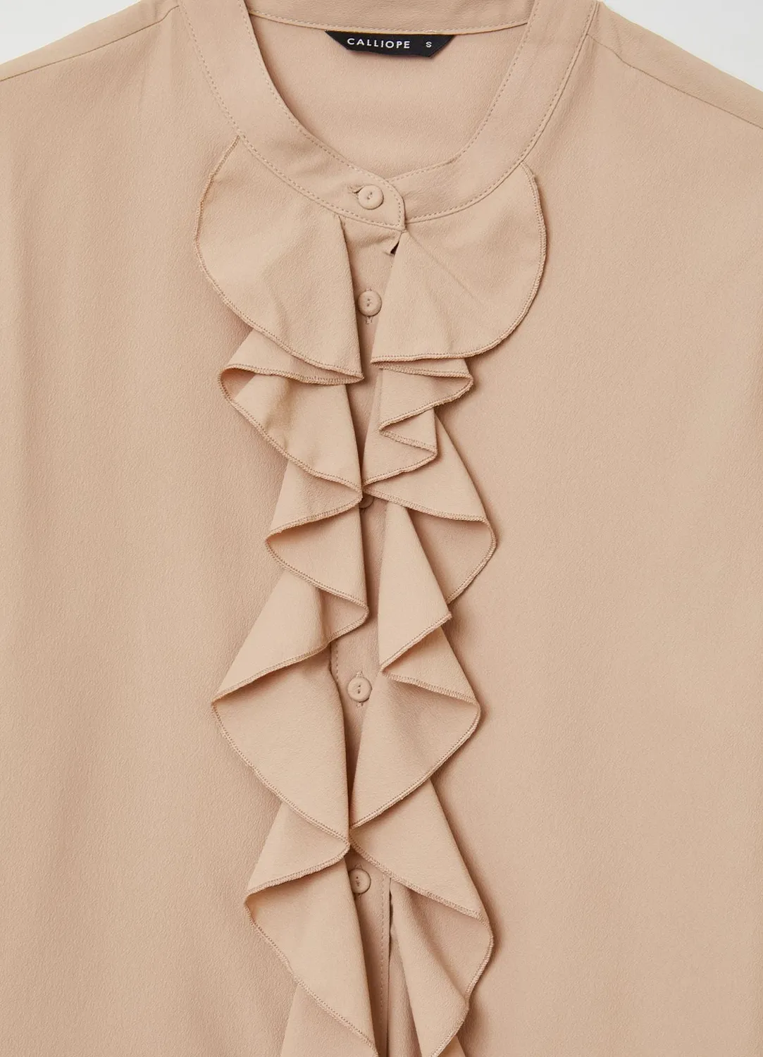 Calliope serafino blouse femme volants manches longues