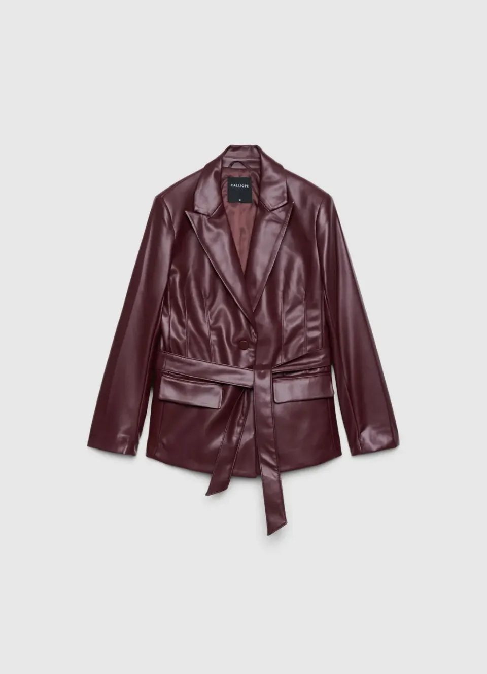 Calliope Veste blazer femme ceinture à nouer