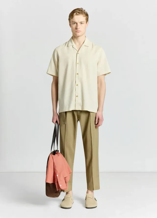Calliope Camicia bowling chemise homme misto lino