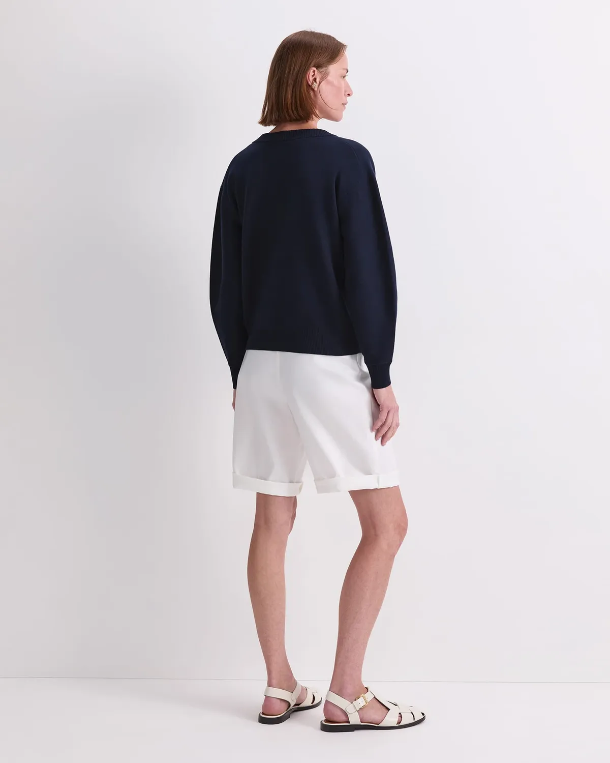 Sportscraft Anchor pull jacquard ancre coton col V