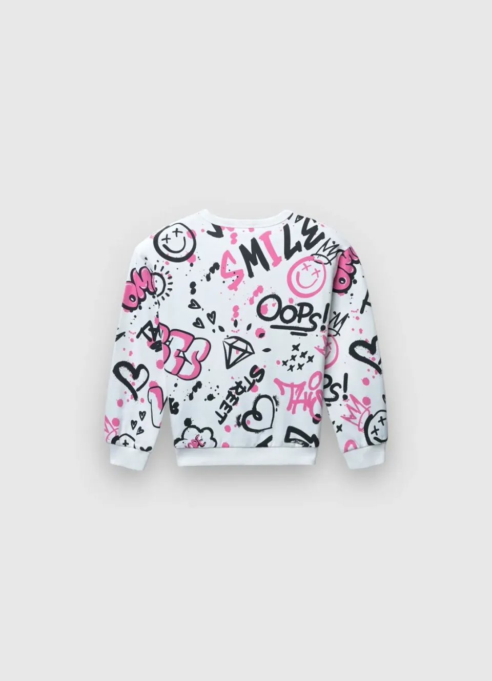 Calliope sweat fille imprimé graffiti