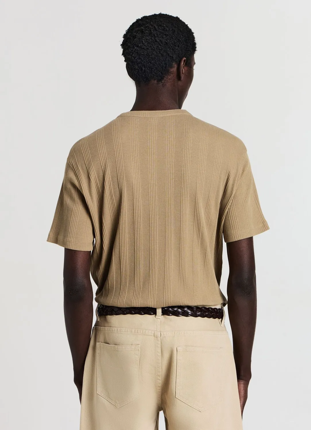 Calliope Serafino t-shirt homme coton uni