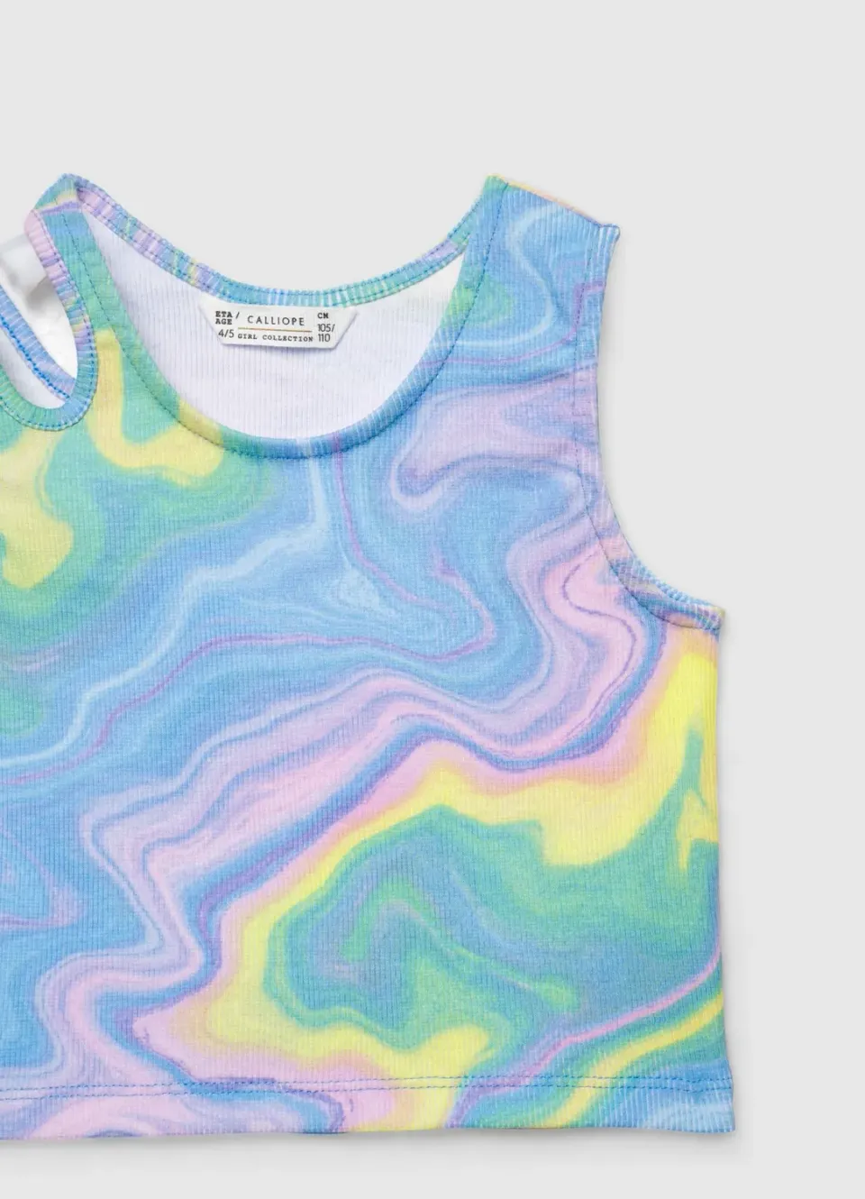 Calliope Top fille tie dye cut-out épaule