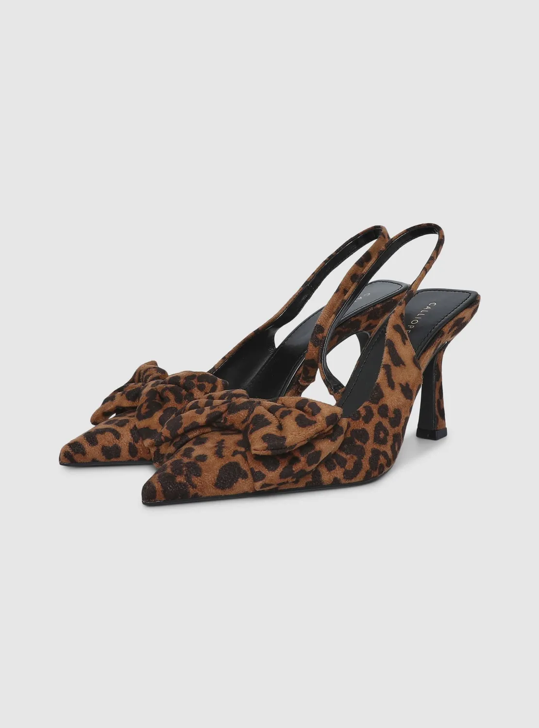 Calliope Slingback Nœud escarpins femme animalier 8 cm