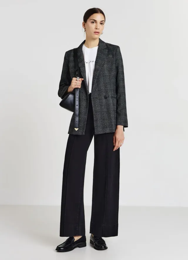 Calliope veste double boutonnage femme prince de Galles