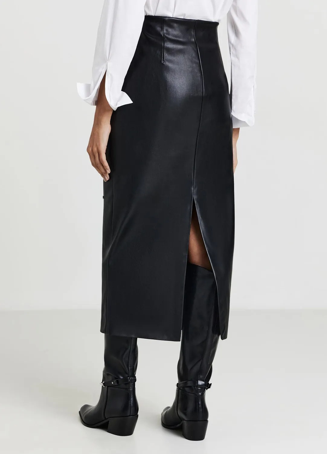Calliope jupe midi femme strass fente dos