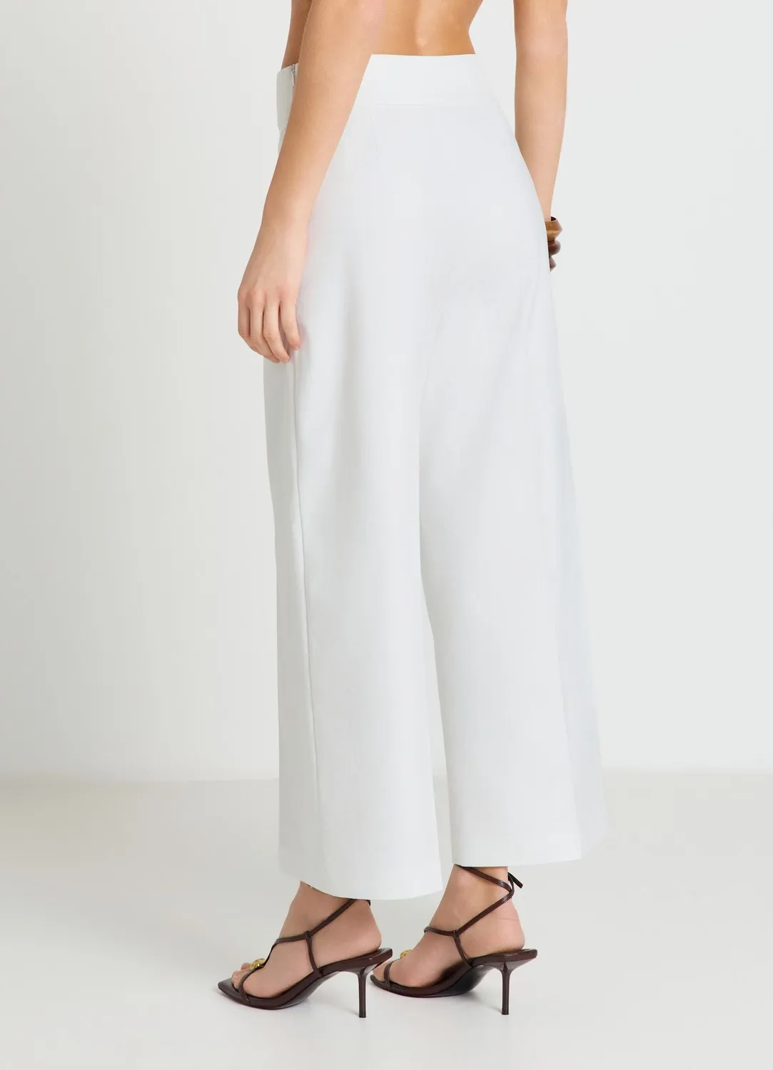 Calliope pantalon culotte coton femme taille haute