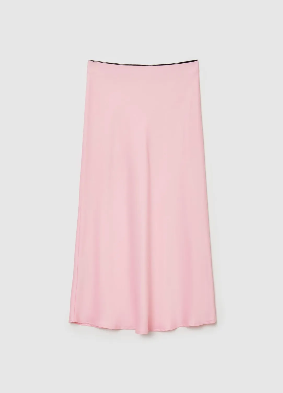 Calliope jupe midi femme S effet satin uni