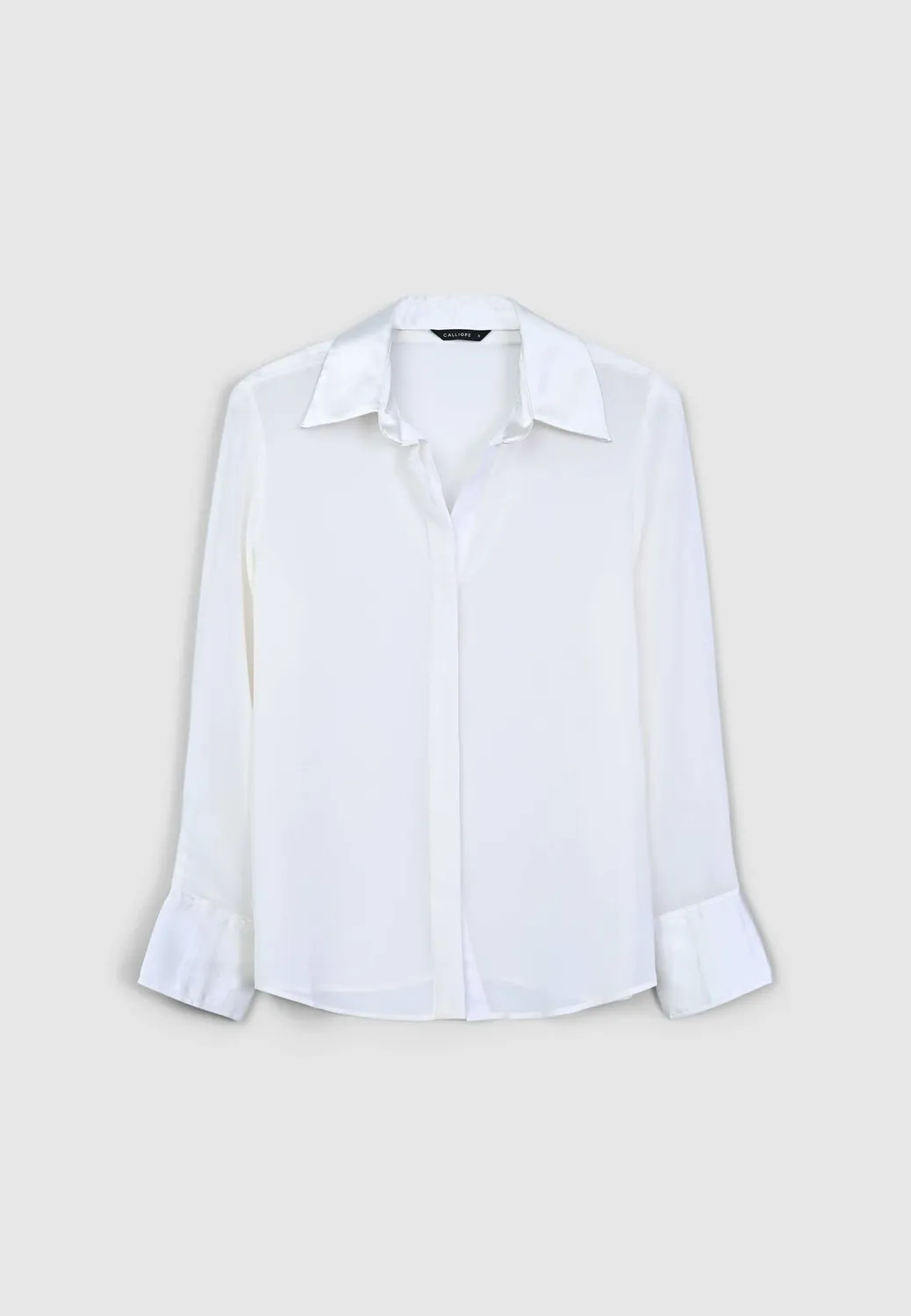 Calliope chemise transparente manches longues femme