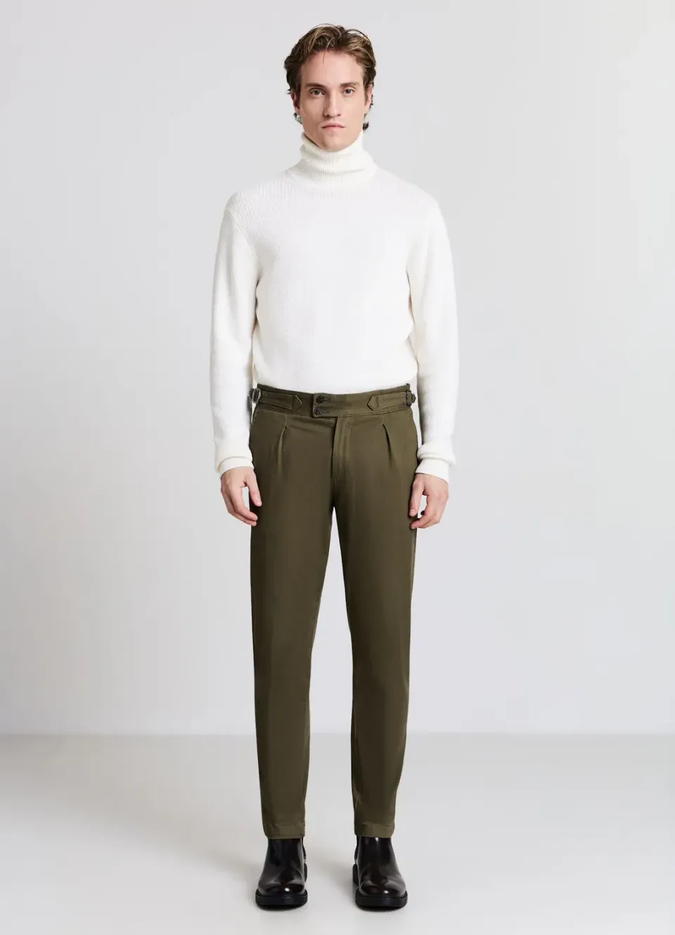 Calliope Pull Col Roulé Maille Mixte Homme Uni