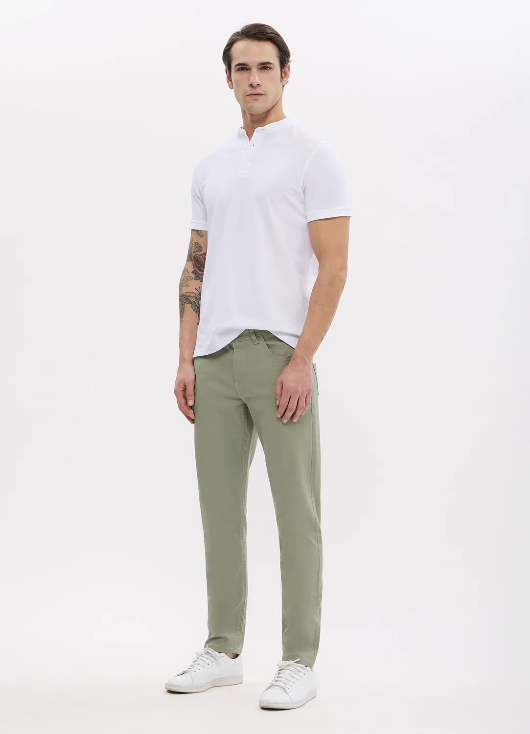 Calliope 5 poches slim pantalon homme coton stretch