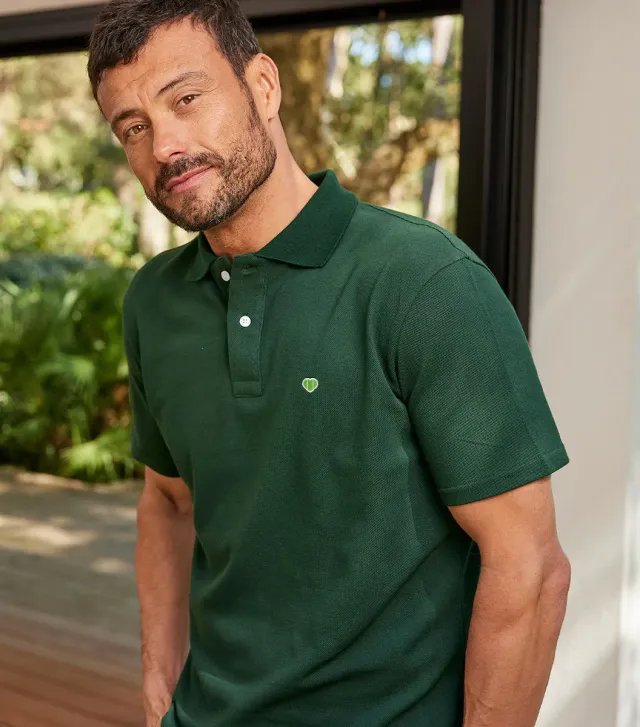 Cocorico Sapin Le Coeur polo homme S-3XL 100% coton