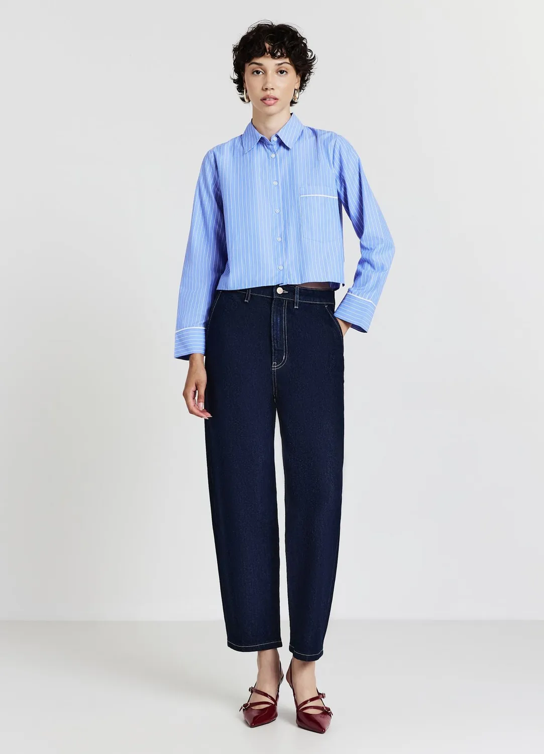Calliope jean carrot sartorial femme coupe regular