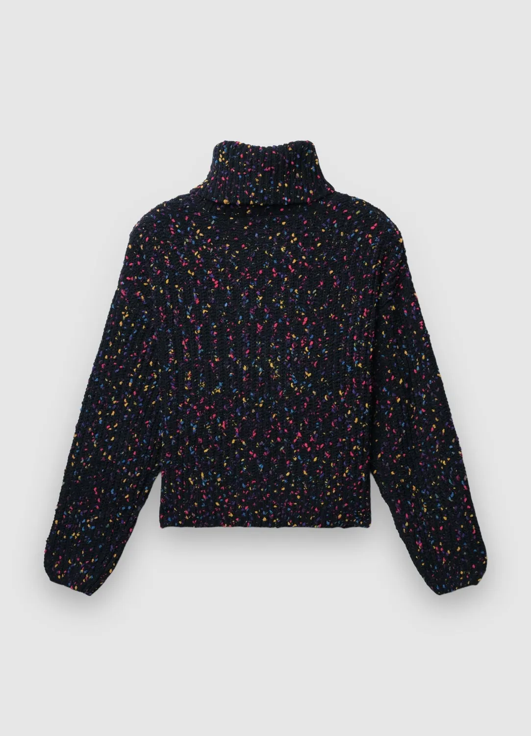 Calliope pull femme col roulé maille fantaisie