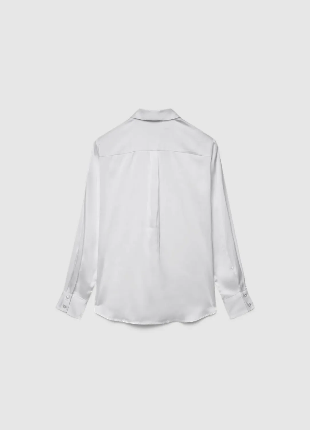 Calliope chemise femme unie satinée manches longues