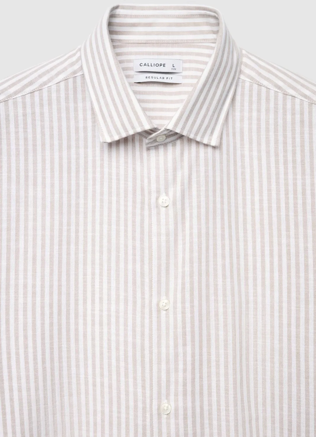 Calliope Chemise rayée homme regular manches longues