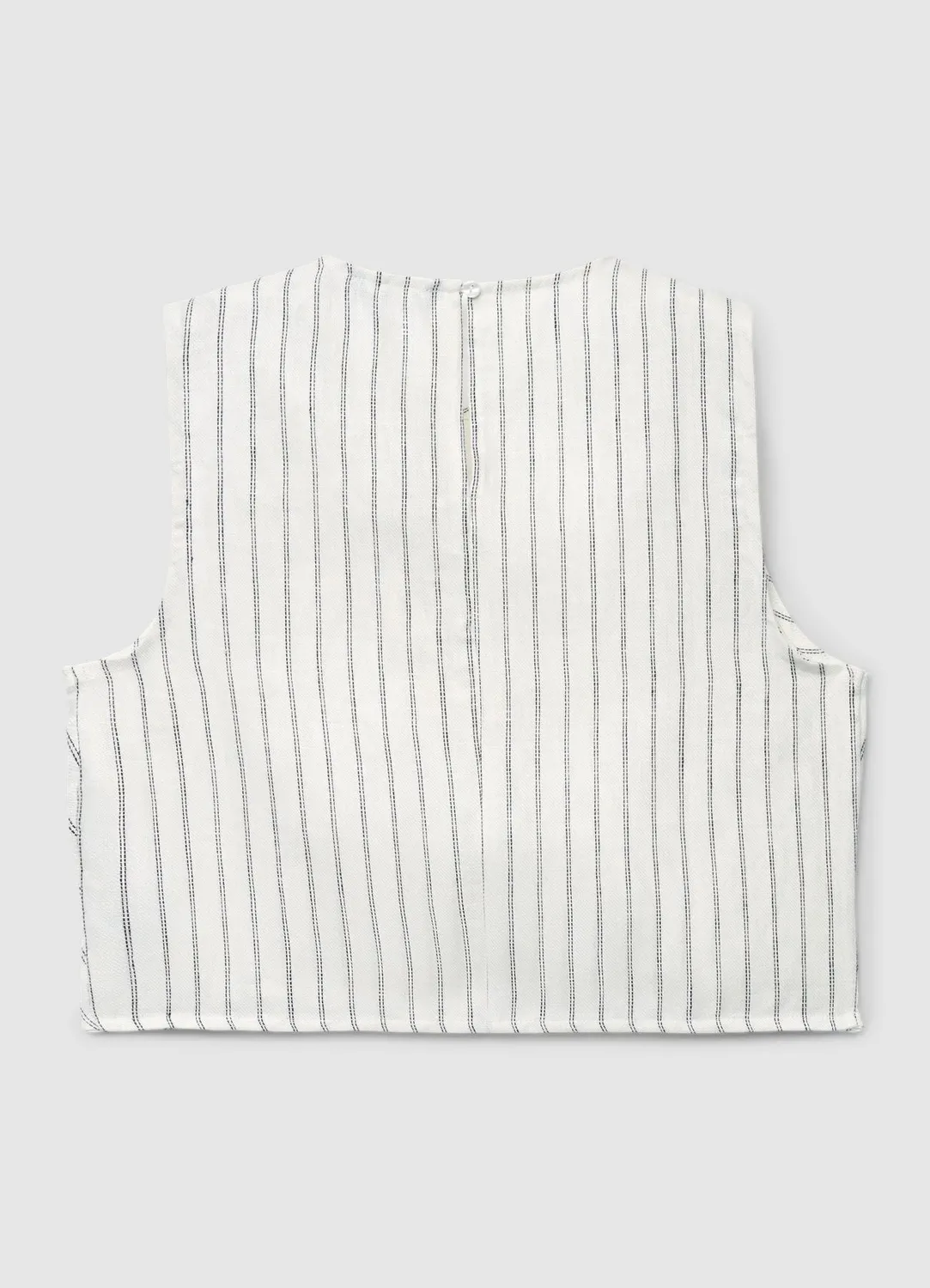 Calliope top femme rayé lin col rond