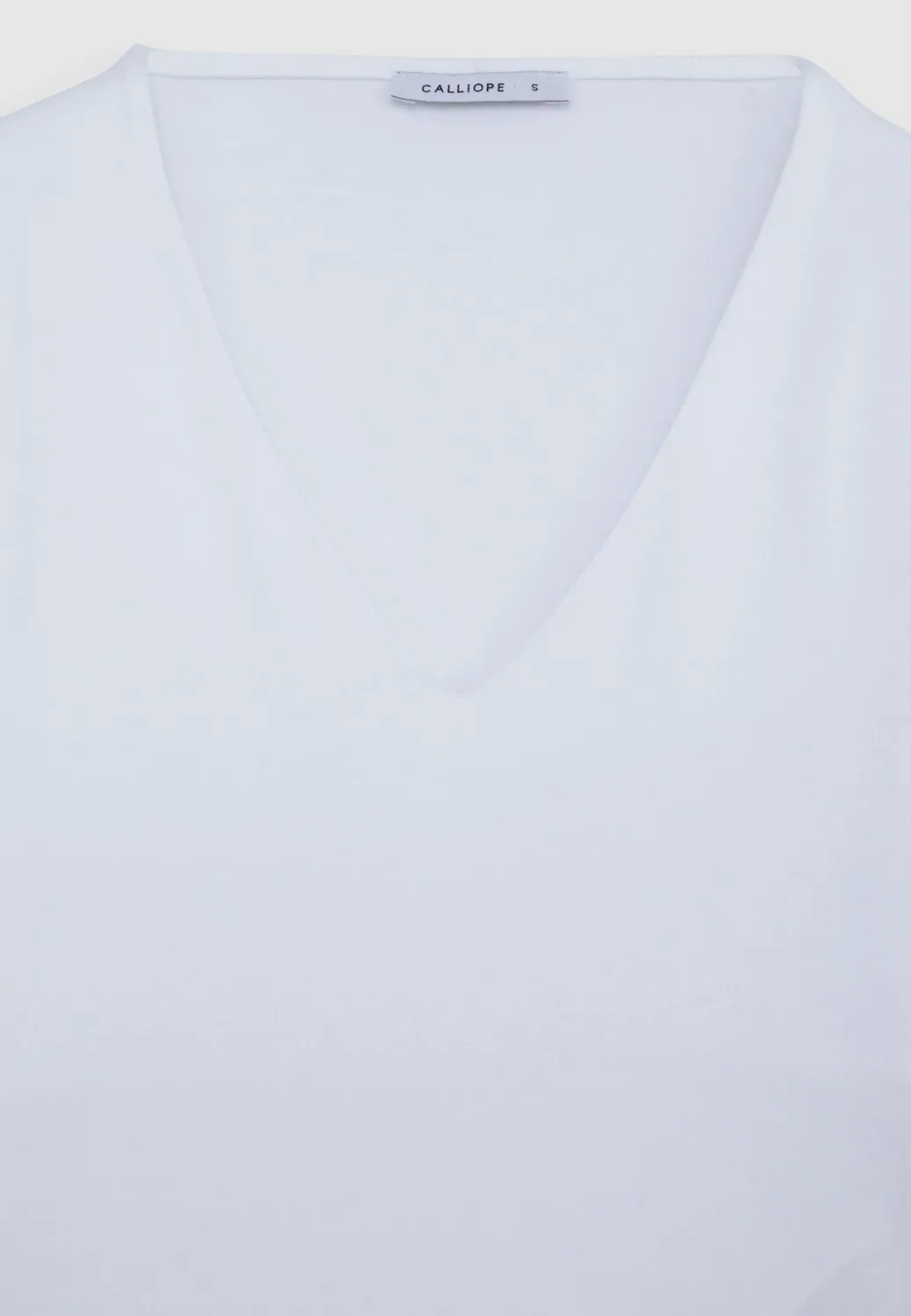 Calliope Body col V femme manches longues coton