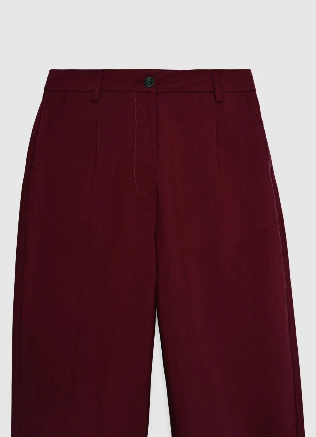 Calliope Balloon pantalon femme carotte taille haute uni