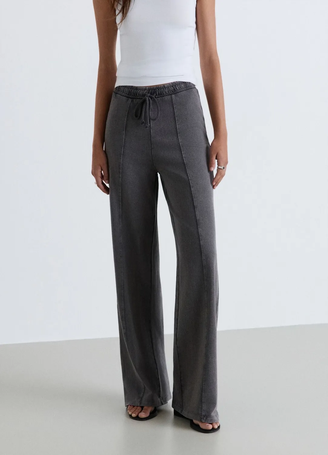 Calliope pantalon palazzo jogging femme uni