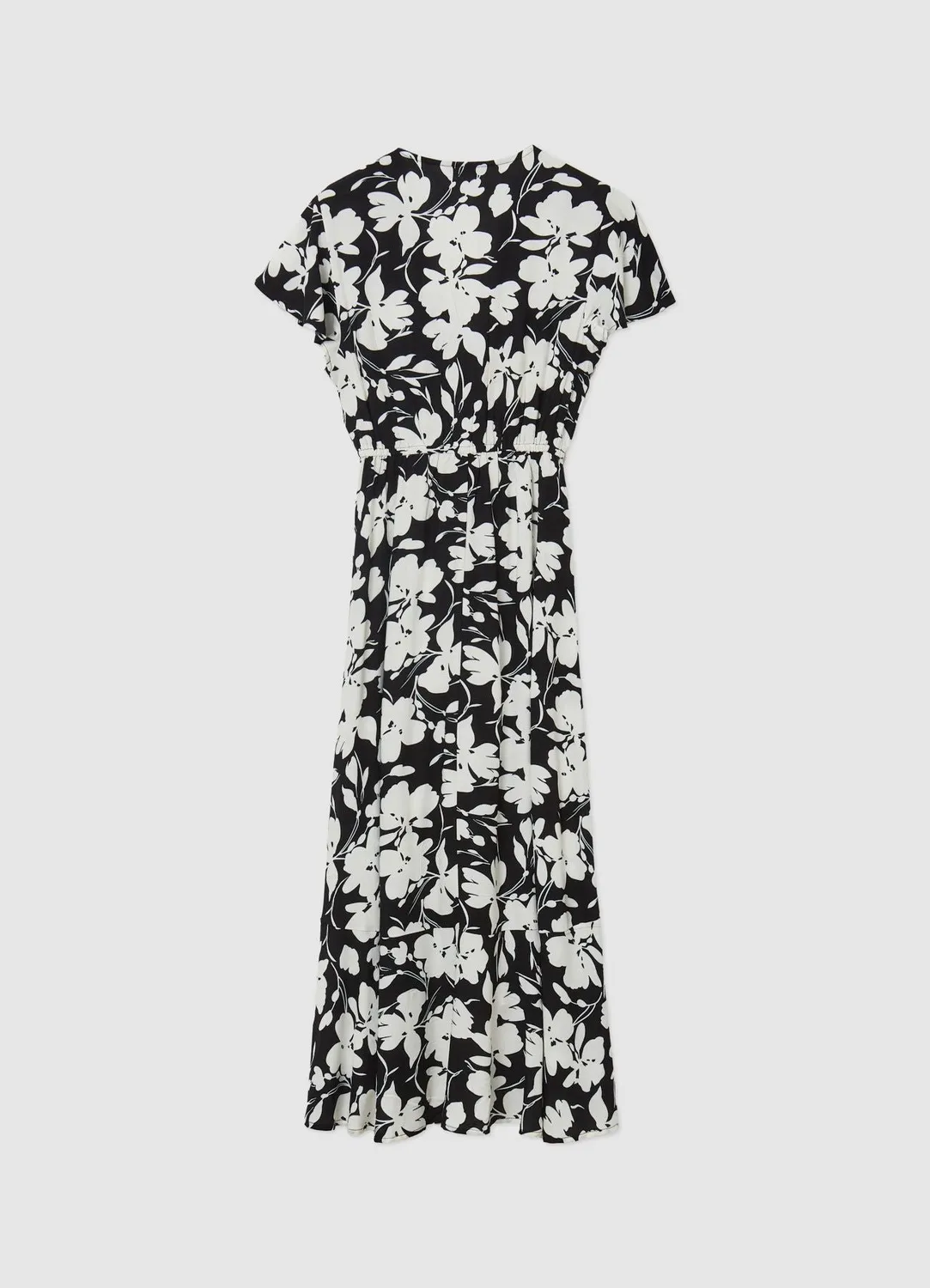 Calliope robe croisée femme fleurs bicolore