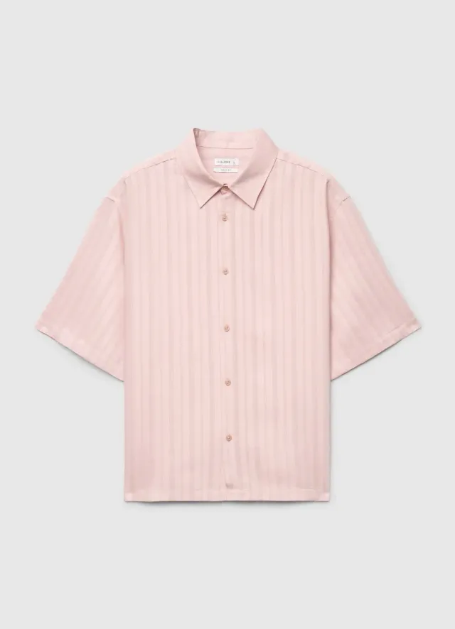 Calliope chemise boxy à rayures homme manches courtes