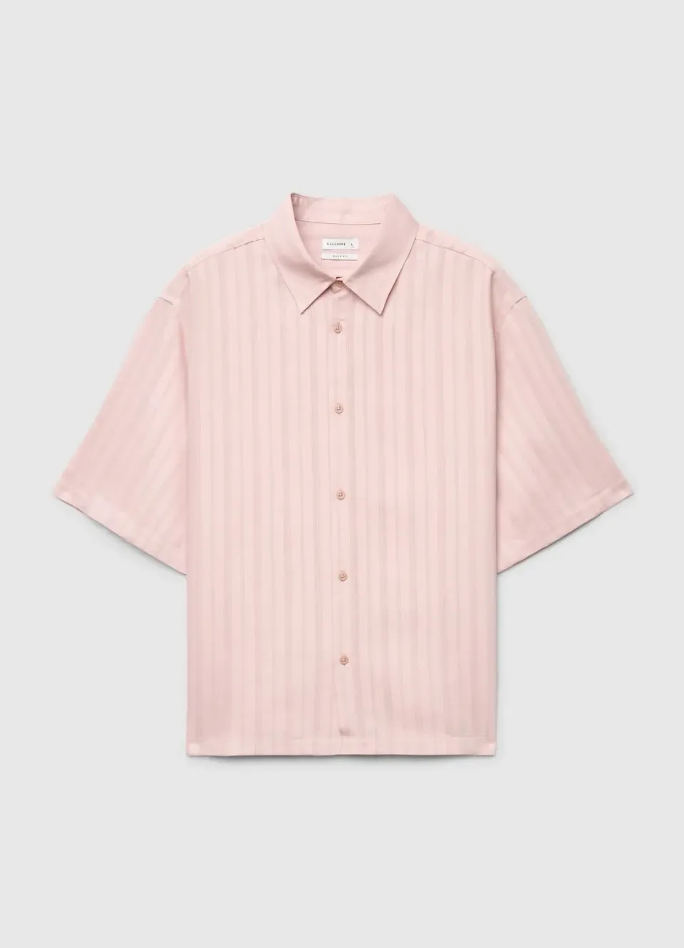 Calliope chemise boxy à rayures homme manches courtes