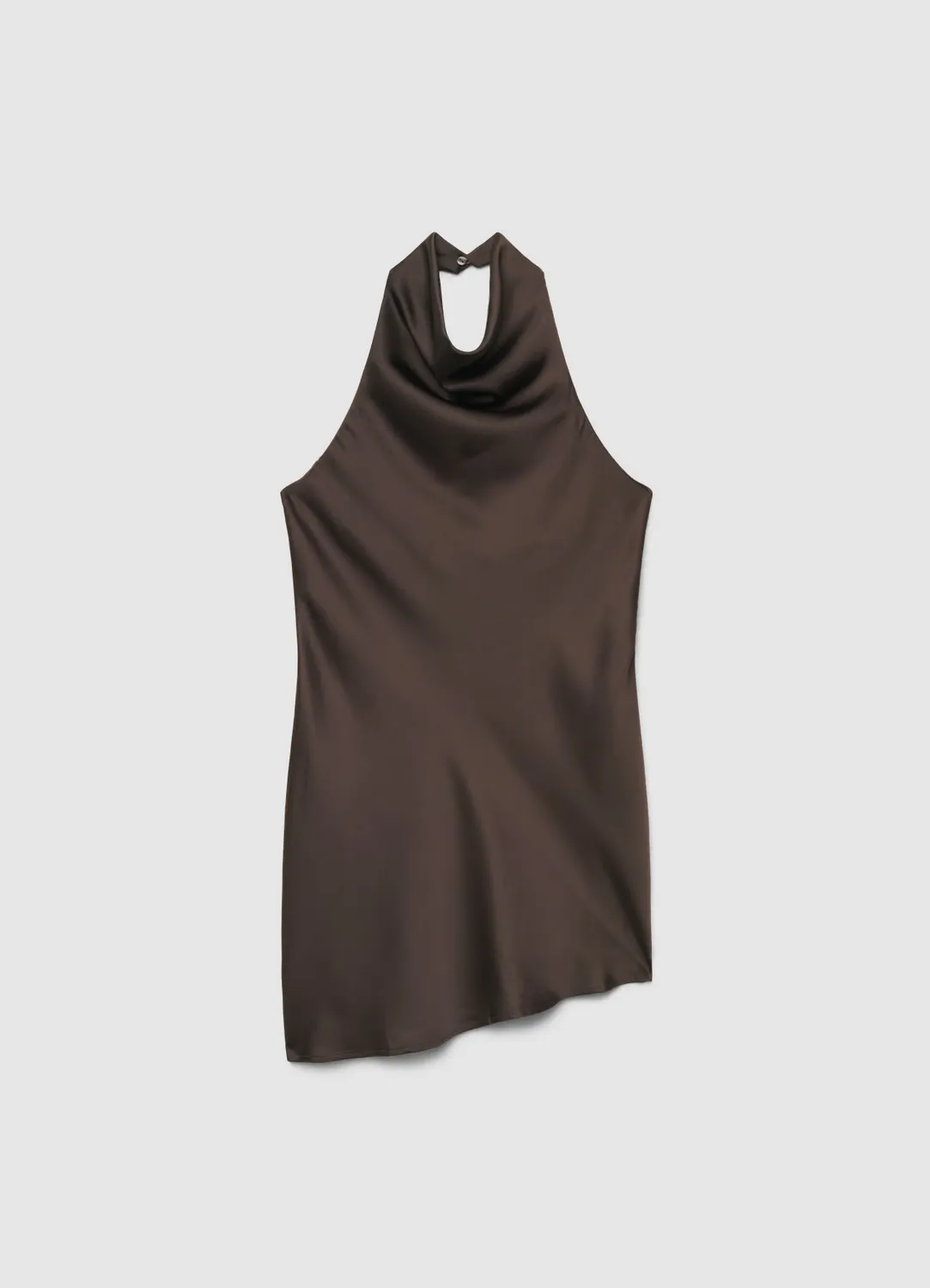 Calliope top sciallato asimmetrico similsatin femme satiné