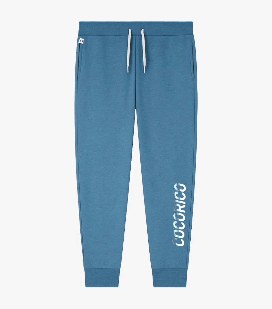 Cocorico Performance jogging femme azur coton