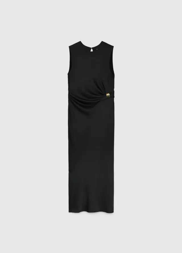 Calliope Atelier robe longue drapée anneau femme