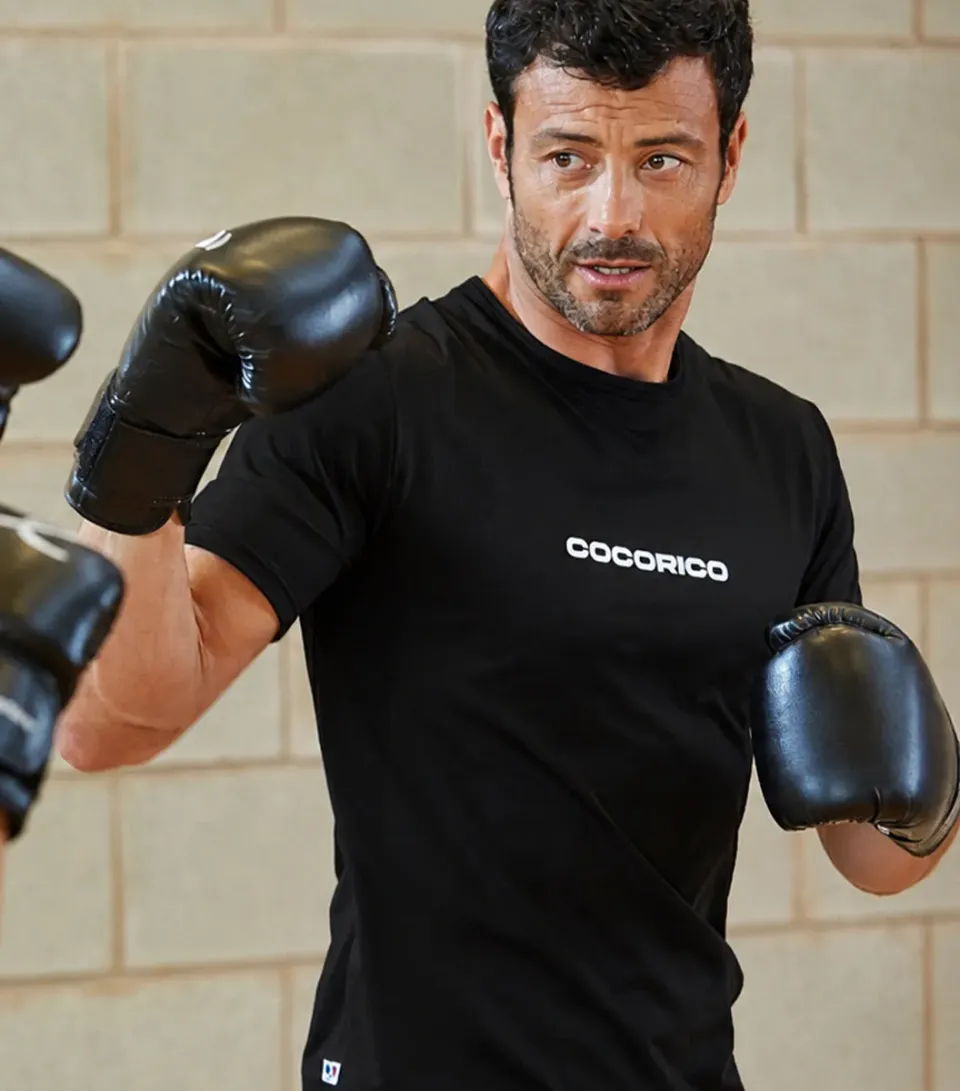 Cocorico Impact t-shirt sport homme noir respirant