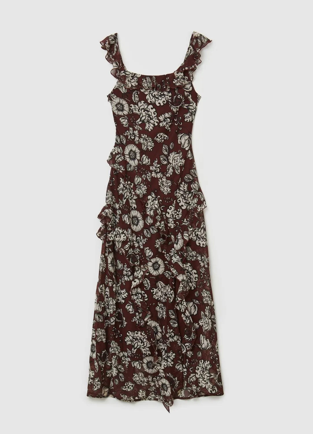 Calliope robe asymétrique imprimée femme regular