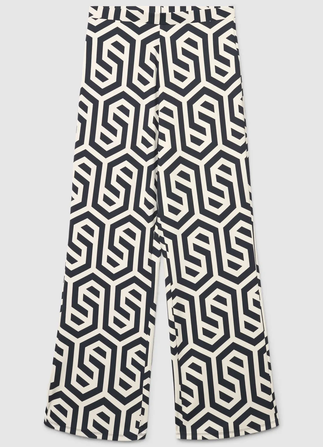 Calliope Pantalon palazzo femme imprimé géométrique