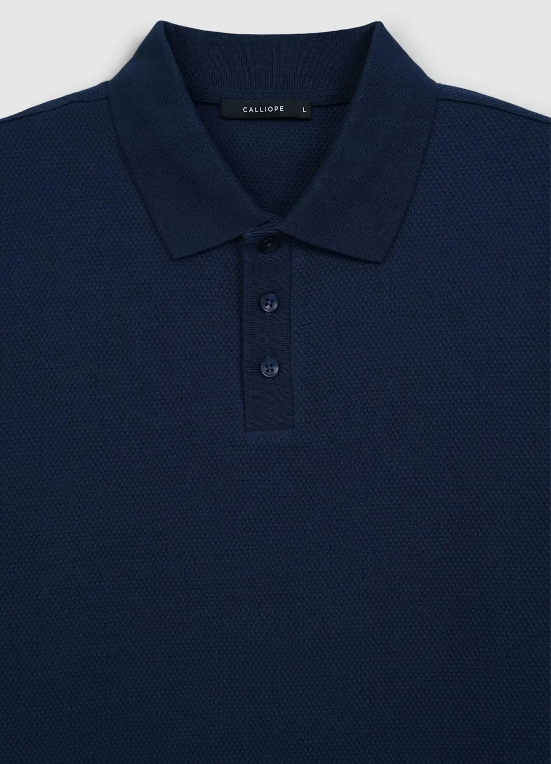 Calliope Polo 3 Boutons polo homme coton uni