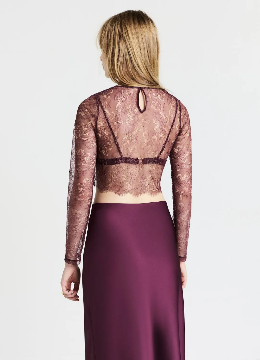Calliope Top Crop Dentelle Bralette Femme Top Soirée