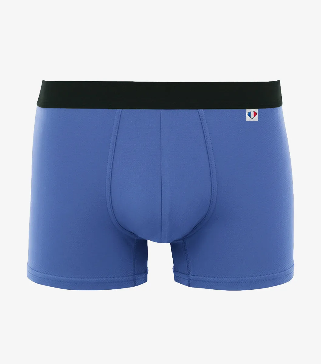 Cocorico Intemporel Bleu Riviera boxer homme coton