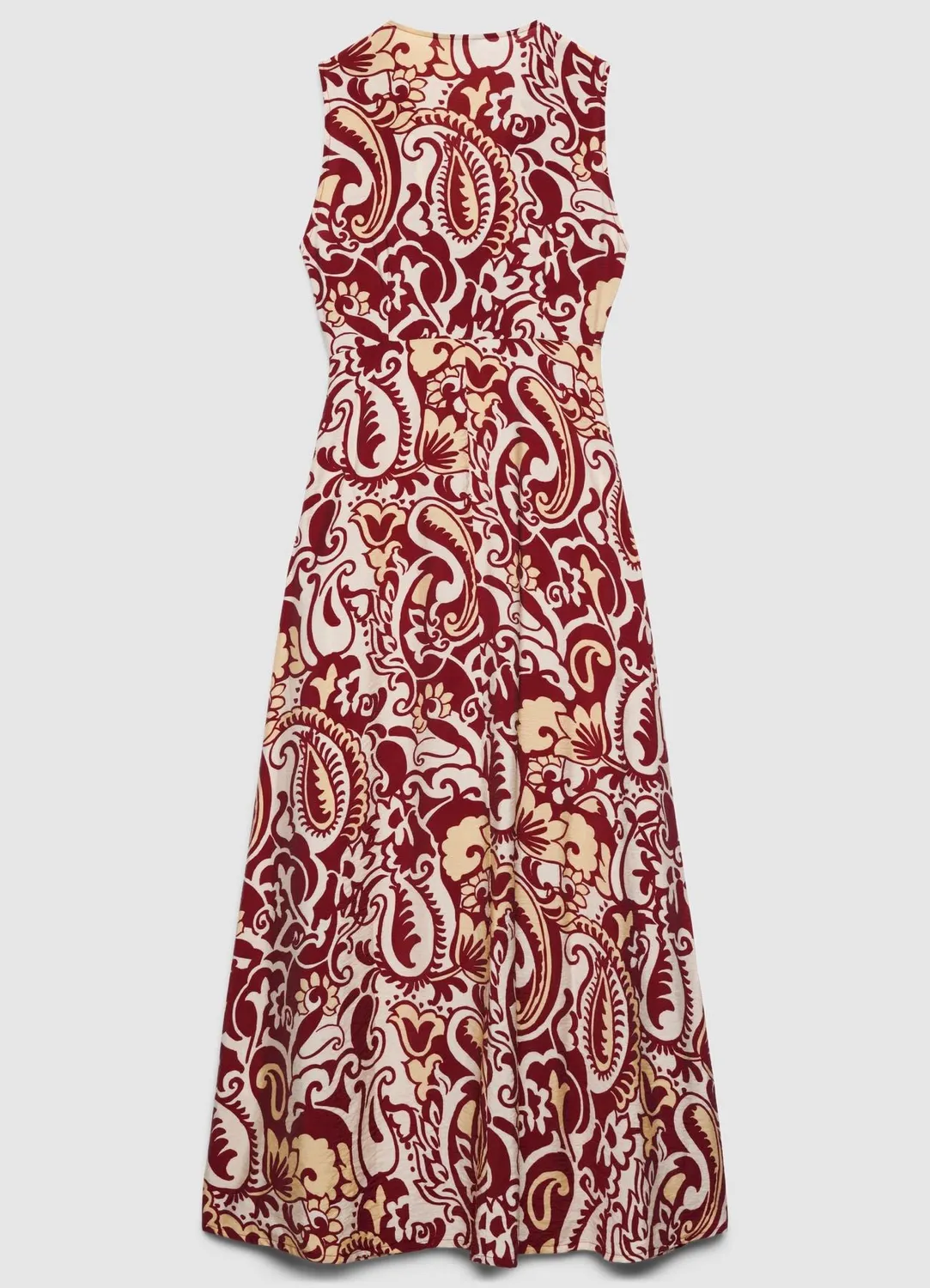 Calliope robe longue évasée nœud imprimé femme