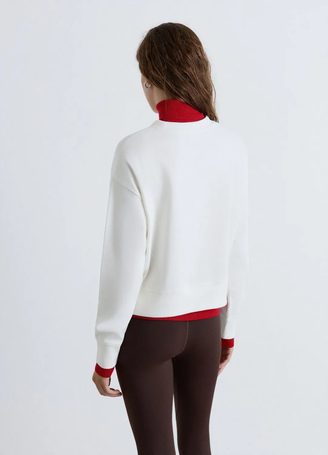 Calliope sweat col rond uni femme coton