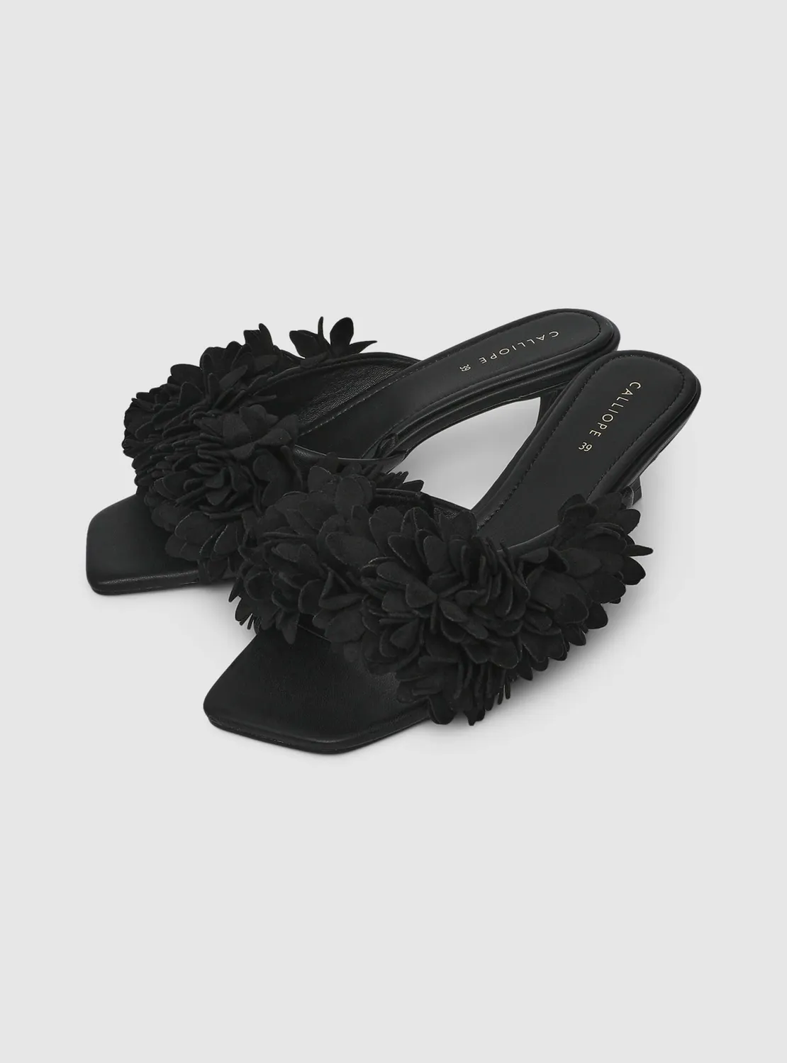 Calliope mules à fleurs talon 5,5 cm taille 38