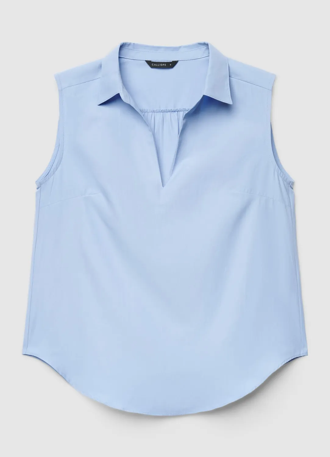 Calliope blouse sans manches col chemise V