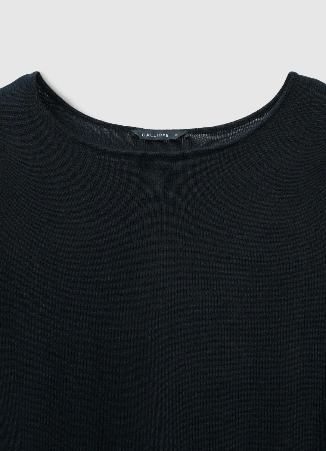 Calliope pull femme volants col rond manches longues