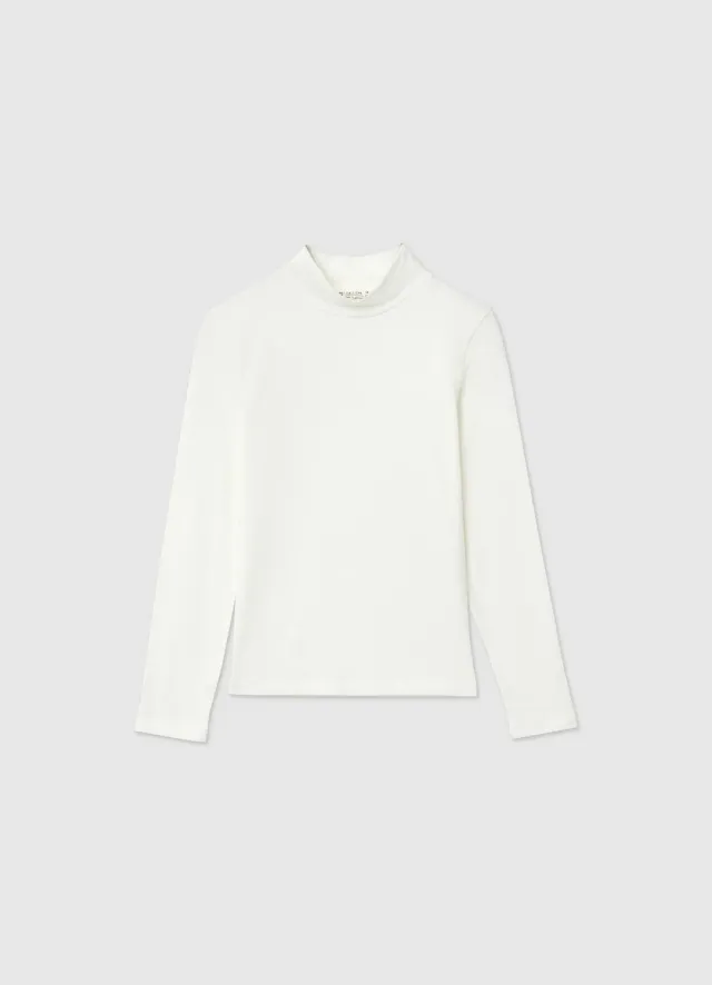 Calliope T-shirt Col Roulé Fille à Motifs