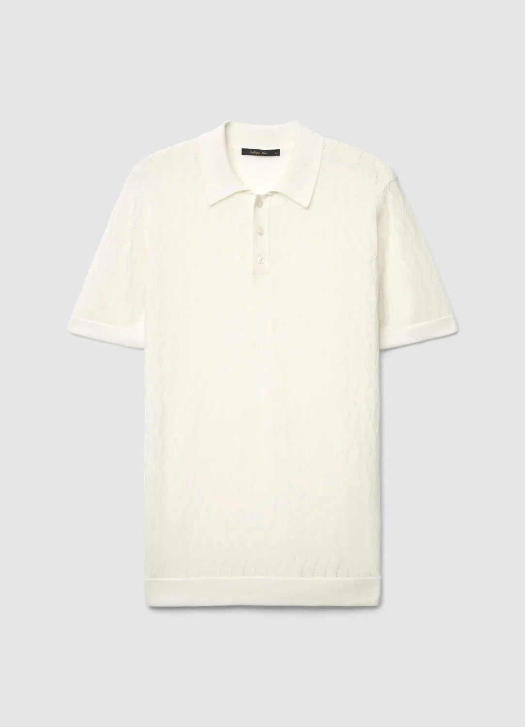Calliope polo homme manches courtes uni 3 boutons